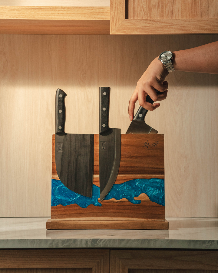 Nikuya Nagare Magnetic Knife Block
